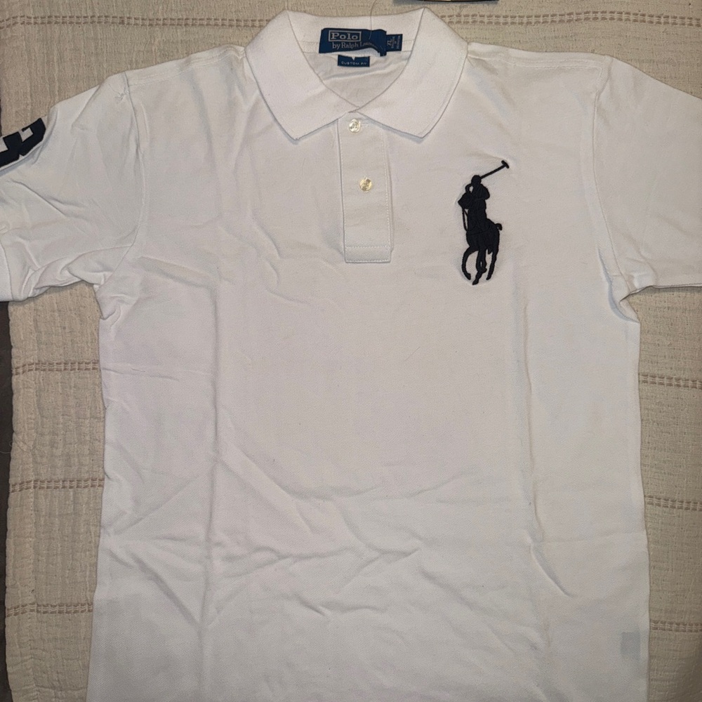 Ralph Lauren White Polo Shirt Classic Design